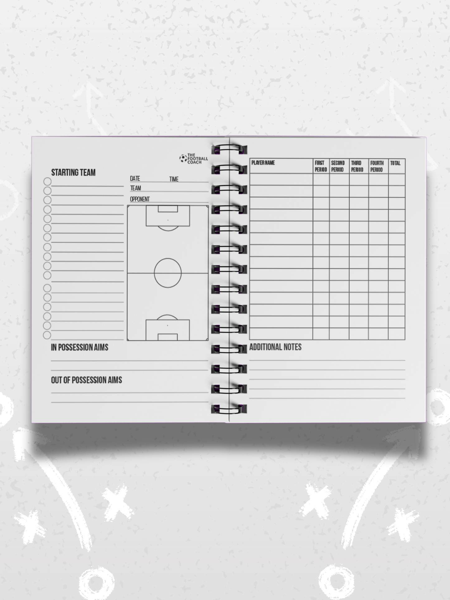 Match - day Notepad - Thefootballcoach